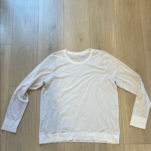 Lululemon White Long Sleeve Shirt xl